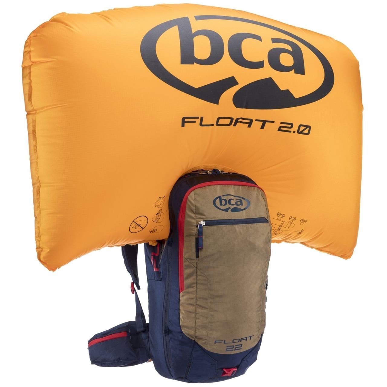 bca　ビーシーエー FLOAT 32 フロート エアバッグ 32　ボンベセット BCA Float 22 Avalanche Airbag 2.0 Backpack (Black/Lime) : Amazon